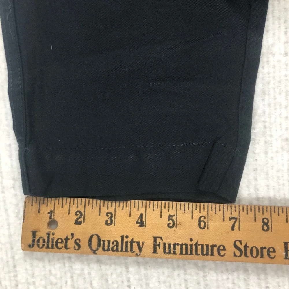 Banana Republic Womens Small Black Linen Blend Elastic Waist Patch Pocket Pants